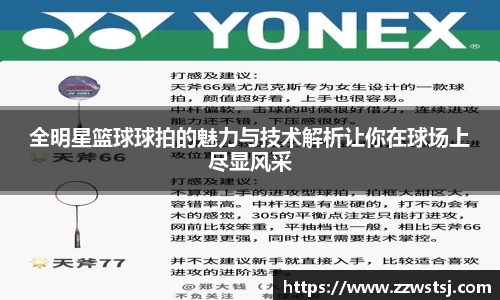 全明星篮球球拍的魅力与技术解析让你在球场上尽显风采